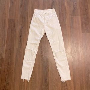 White Ripped Jeans